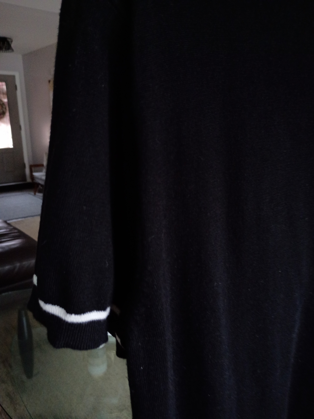 jf j.ferrar Black Polo with White Trim - Picture 7 of 9